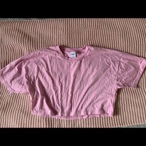 Pink Cropped TNA Top